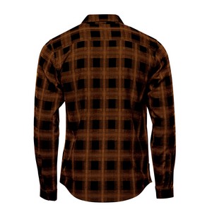 BLACK/ CAMEL PLAID - BACK
