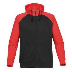 BLACK/BRIGHT RED