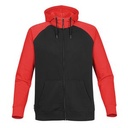BLACK/BRIGHT RED