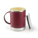 Burgundy Red/Silver/Clear