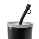 Flexible Straw with Cap On