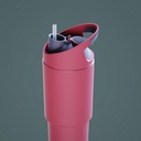 Open Lid with Straw