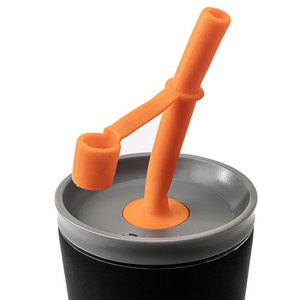 Lid with Flexible Straw