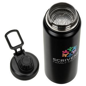 Black Logo Open Top View