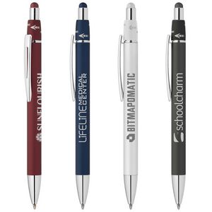 [MZM] Orbit Spinner Chrome Metal Pen w/ Stylus