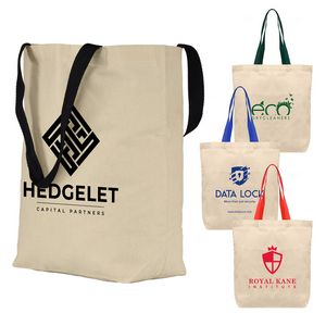 [UET] Tonga - 5 oz Natural Cotton Tote w/ Color Straps
