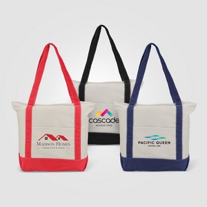 Zephyr - 12 oz. Cotton Canvas Tote Bag - Heat Transfer