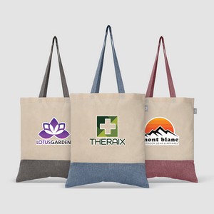 [UHQ-T] Quebec - 5 oz. Two-Tone Recycled Cotton Tote - Heat Transfer