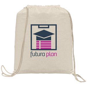 [UEJ-T] Java - 5 oz. Cotton Drawstring Backpack - Heat Transfer