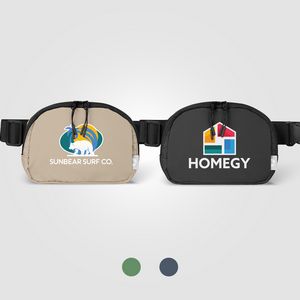 [ULA-T] Taiga rPET Nylon Zippered Waist Bag - 40 oz - Heat Transfer