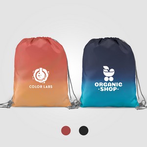 [ULO] Vilda 210D Polyester Ombre Drawstring Bag - 6L - Silkscreen