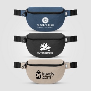 Helsinki rPET Anti-Theft Hook-Zip Waist Bag – 2L