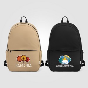 [UMF-T] Mercer Recycled Nylon Luggage Strap 15" Laptop Backpack – 15L - Heat Transfer