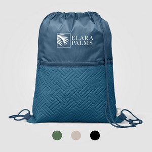 [UMO] Sora Recycled 210D Polyester Quilted Drawstring Bag - 6L