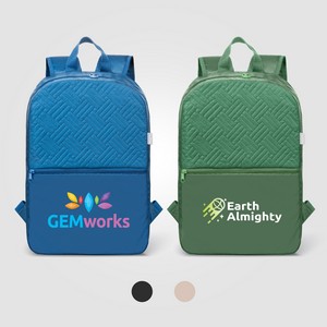 [UPB-T] Sora Recycled 210D Polyester Quilted Backpack - 13L - Heat Transfer