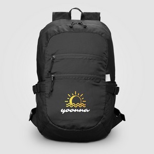 [UPZ] Clover Recycled 240T Polyester Foldable Travel Backpack - 27L - Heat Transfer