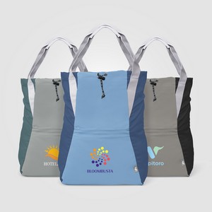 [UQD-T] Jorn Recycled T400 Polyester Convertible 2-in-1 Tote Backpack - 16L - Heat Transfer