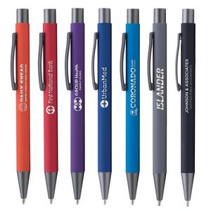 [LUM] Bowie Softy - Laser Engraved - Metal Pen - Soft Rubberized Finish