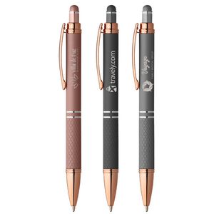 [MRR] Phoenix Softy Rose Gold Metallic Pen w/ Stylus