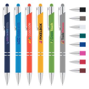 [MGY-C] Tres-Chic Softy Pen w/ Stylus Top - ColorJet