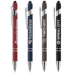 [MZJ] Ellipse Softy Recycled Aluminum Pen w/ Stylus + Anti-Fraud Ink