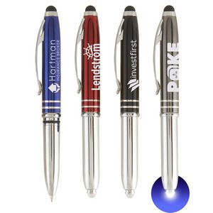 [LWF-LM] Vivano Duo w/LED Light & Stylus - LaserMax - Metal Pen