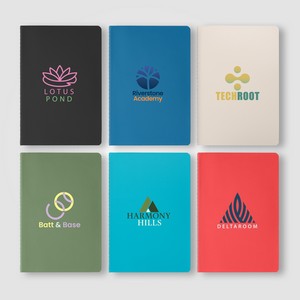 Eilo Recycled PU Contrast Stitch Journal - A5