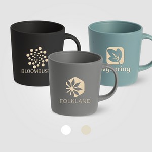 [WEM-L] Milano - 12 oz. Matte Glazed Ceramic Mug - Laser