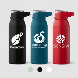 [WJY] Lyse Recycled Stainless Steel Sport Bottle - 24 oz. - Silkscreen