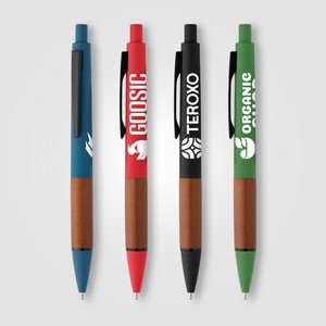 Tide Recycled Plastic Wood Grip Pen