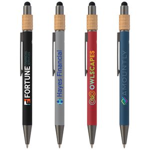 [MZQ-C] Reborn Spinner Recycled Aluminum Pen w/ Stylus - ColorJet