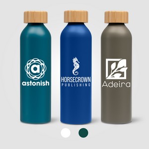 [WDE] Eden - 20 oz. Aluminum Water Bottle with Bamboo Lid