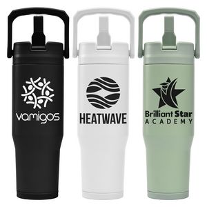 [WFR] Polar Duo - 32 oz. Double-Wall Recycled Stainless Steel Tumbler with Storage Base