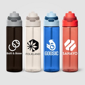 [WKD] Lynk rPET Flip-Straw Single Wall Bottle - 28 oz.