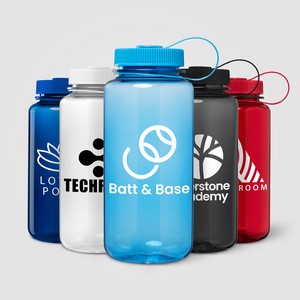 [WKE] Otto rPET Tethered-Lid Sipper Sports Bottle - 30 oz.