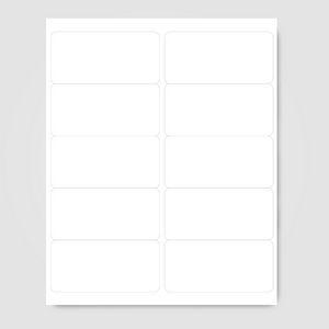 Shipping Label - 2" x 4"