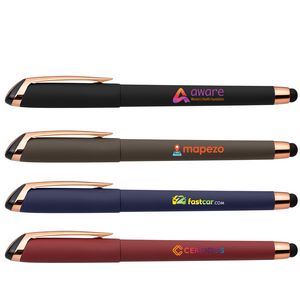 [AGZ-C] Gazelle Gel Softy Rose Gold Pen w/ Stylus - ColorJet