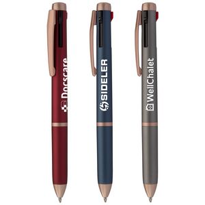 [AJM] Trio Rose Gold Multi-Ink Pen