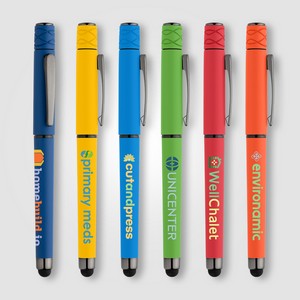[AMQ-C] Tavi Recycled Plastic Fidget Spinner Stylus Gel Pen - ColorJet
