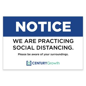 24"h x 36"w Custom Corrugated Yard/Lawn Sign
