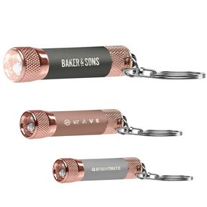 [FFW] Chroma Softy Rose Gold Metallic - LED Flashlight with Keyring