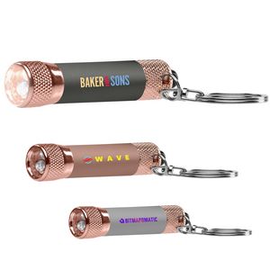 [FFW-C] Chroma Softy Rose Gold Metallic - LED Flashlight with Keyring - ColorJet
