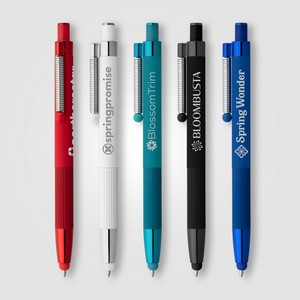 [JBK] Lisbon Recycled Aluminum Monochrome Fidget Stylus Pen