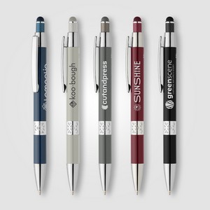 Adorn Recycled Aluminum Chrome Trim Stylus Pen