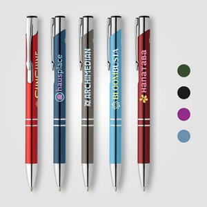 Tres-Chic Recycled Aluminum Metallic Chrome Trim Pen - ColorJet