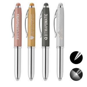 [MSL] Vivano Softy Metallic Pen w/ LED Light and Stylus