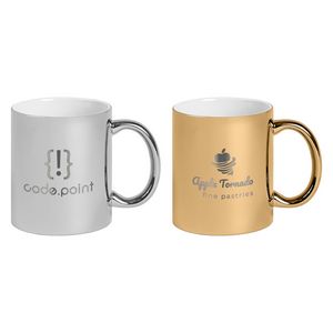 [MVD-L] Deco - 11 oz. Metallic Ceramic Mug - Laser