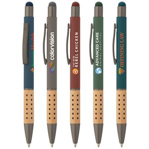 [MZG-C] Bowie Bamboo Grip Stylus Pen - ColorJet