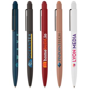 [MZO-C] Evo Softy Recycled Aluminium Pen w/ Stylus - ColorJet