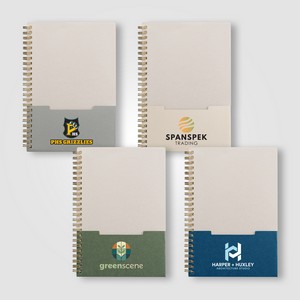 [NCF-C] Lino FSC Paper Spiral Binding Vertical Pocket Notebook - A5 - ColorJet